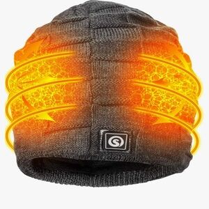 Gray Heated Beanie